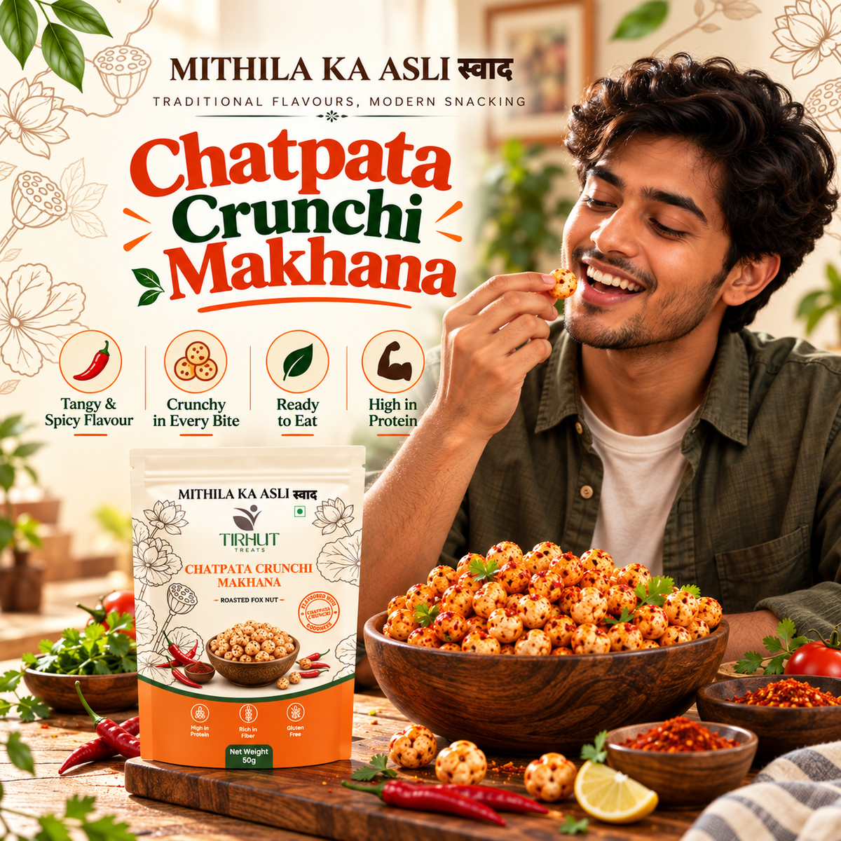 Chatpata Crunchi Makhana (50G)