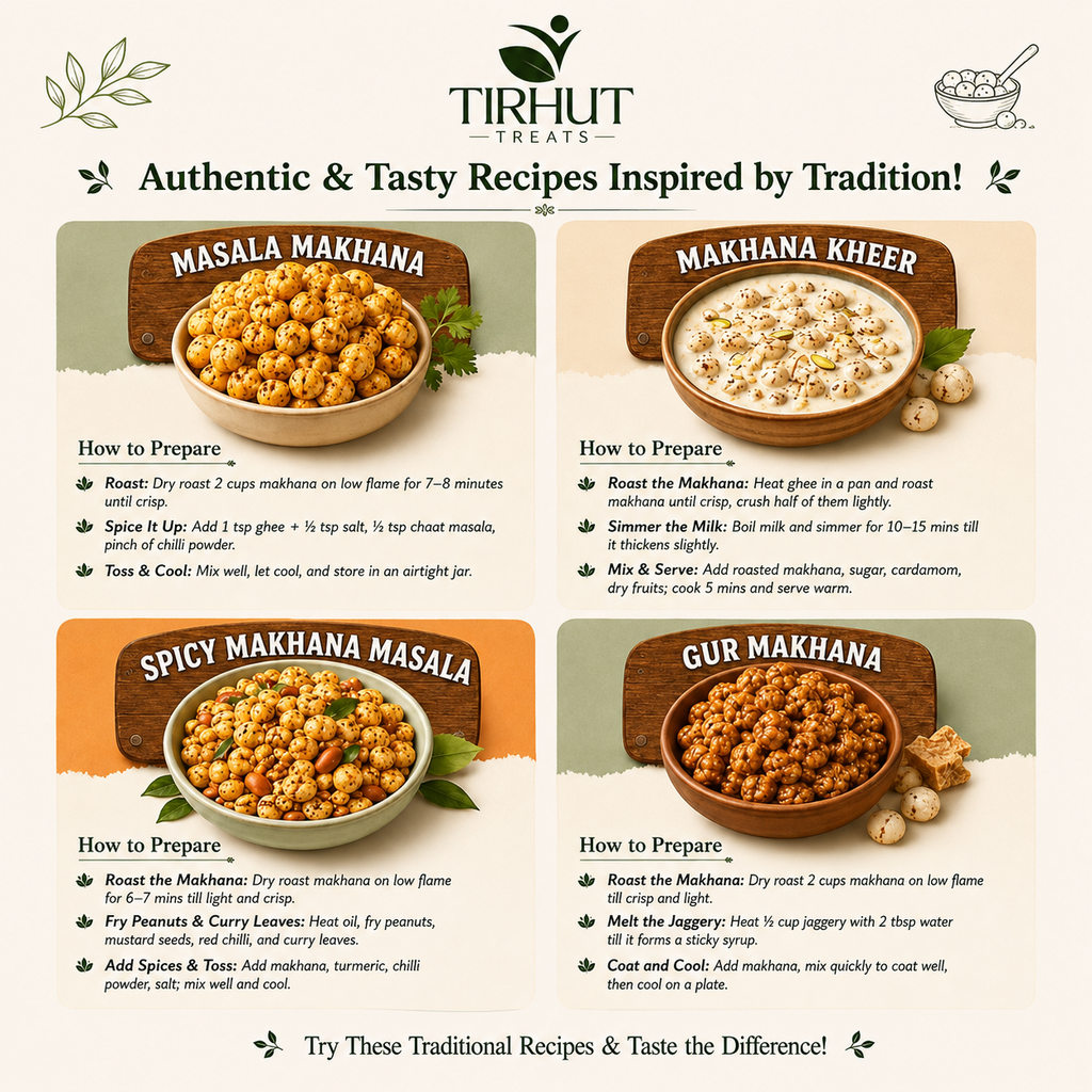 Tirhut Treats Premium Makhana (Fox Nuts) – 200g
