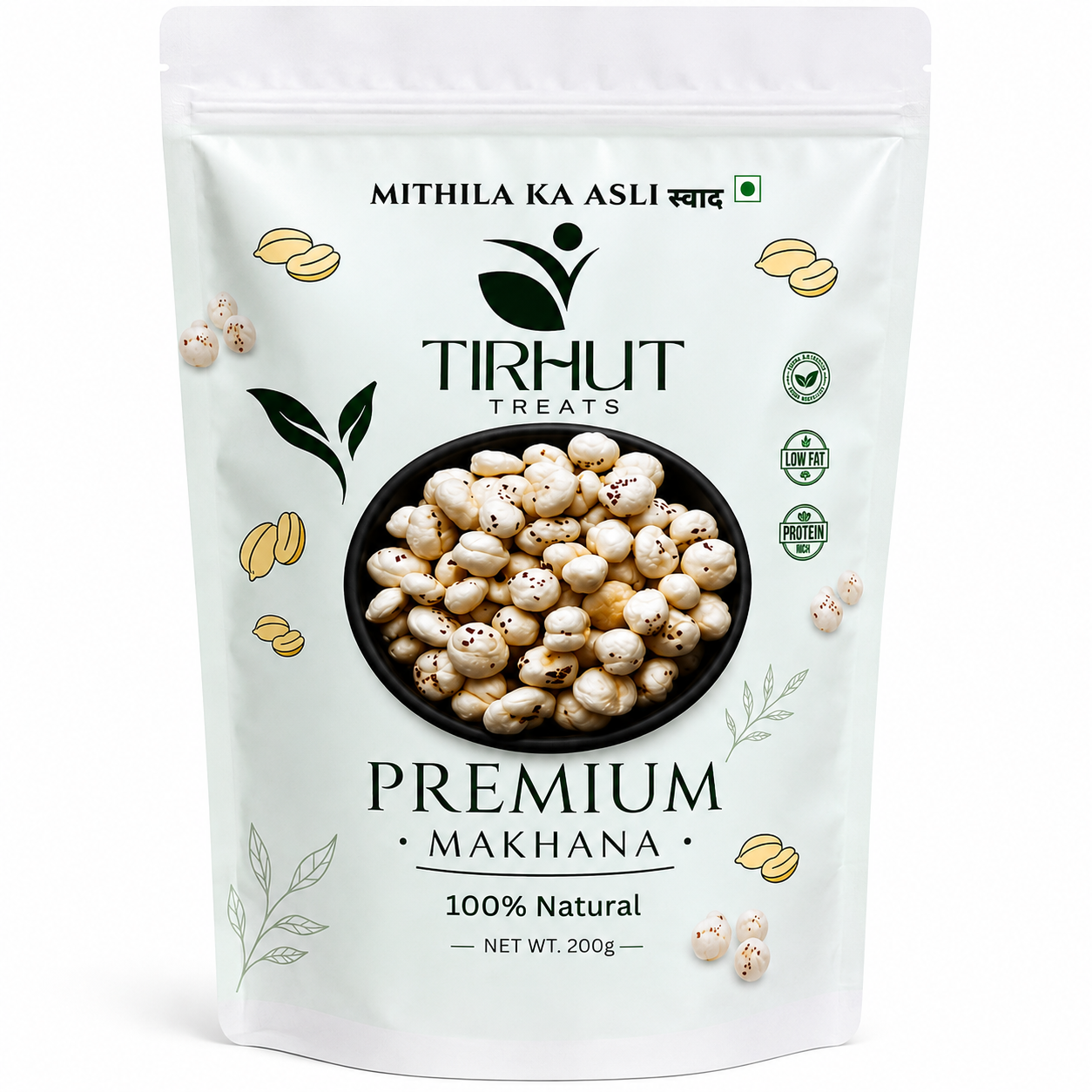 Tirhut Treats Premium Makhana (Fox Nuts) – 200g