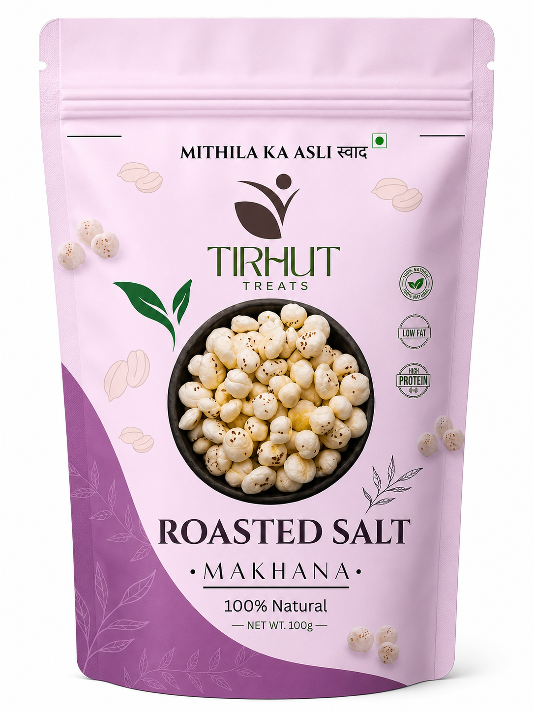 Tirhut Treats Roasted Salt  Makhana - 100g